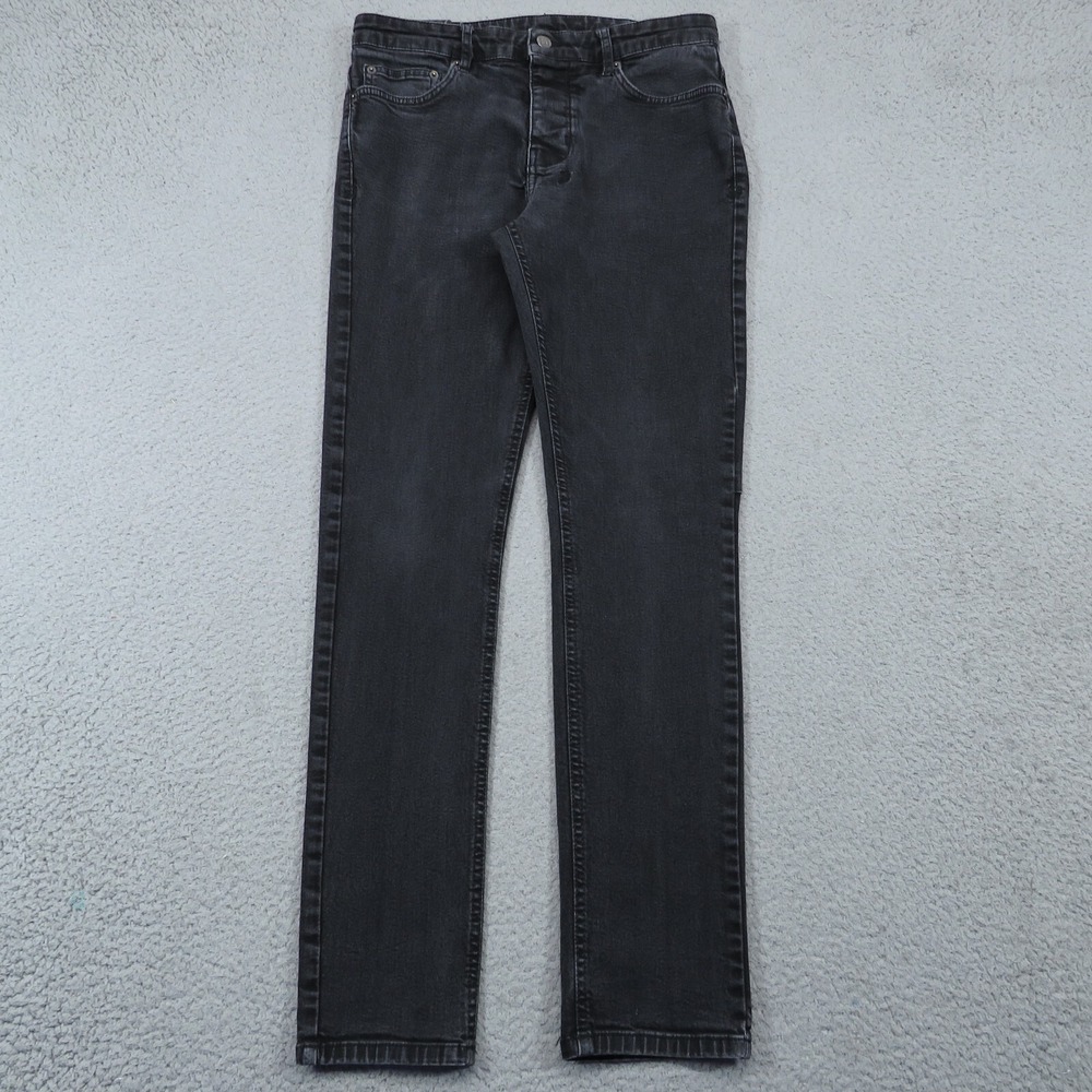 Ksubi Van Winkle Rebel Black Skinny Jeans Mens 33 Faded Denim Stretch KM-74